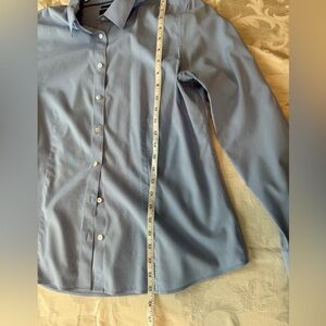Talbots woman’s no iron cotton button down shirt.